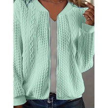 Load image into Gallery viewer, Bomber Jackets For Women Cute Jacquard Coats Lightweight Zip Up Jackets

