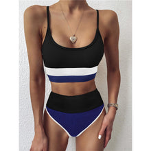 Load image into Gallery viewer, Female Swimsuit High Waist Bikini Women High Waist Bikini Set Two Piece Swimsuits Bikini Top With Bottoms Bathing Suits For Teens Girls Women Swimwear Two-pieces Bikini Set Sport Bathing Suit Swim Lady
