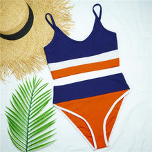 Load image into Gallery viewer, Female Swimsuit High Waist Bikini Women High Waist Bikini Set Two Piece Swimsuits Bikini Top With Bottoms Bathing Suits For Teens Girls Women Swimwear Two-pieces Bikini Set Sport Bathing Suit Swim Lady
