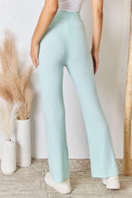 Load image into Gallery viewer, RISEN Full Size High Waist Ultra Soft Knit Flare Pants
