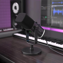 Load image into Gallery viewer, Dynamic USB/XLR Microphone with Touch Mute Button and Headphone Jack for PC and Gaming
