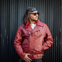Load image into Gallery viewer, Fillmore Men's Motorcycle Leather Jacket
