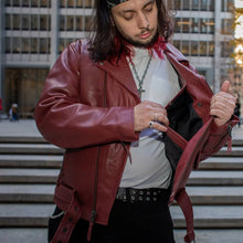 Load image into Gallery viewer, Fillmore Men's Motorcycle Leather Jacket
