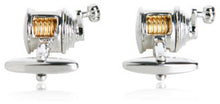 Load image into Gallery viewer, Fishing Reel Cufflinks
