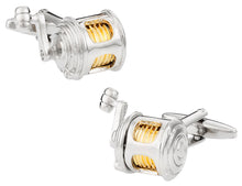 Load image into Gallery viewer, Fishing Reel Cufflinks
