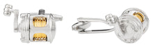 Load image into Gallery viewer, Fishing Reel Cufflinks
