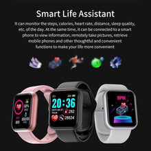 Load image into Gallery viewer, Fitness Wristwatch Color Screen Smart Sport Bracelet Activity Running Activity Fitness Tracker Smartwatch Heart Rate Monitor Waterproof Fitness Tracker Heart Rate For Children Men Women
