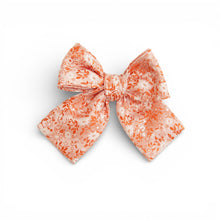 Load image into Gallery viewer, Flamingo Floral - Petite Hair Bow
