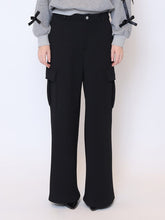 Load image into Gallery viewer, Flap Pocket Wide Leg Sweat Pants
