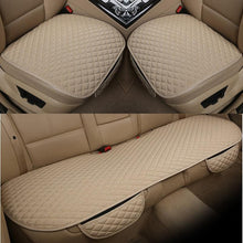 Load image into Gallery viewer, Flax Car Seat Cover Front Rear Linen Fabric Cushion Breathable Protector Mat Pad Universal Auto Interior Styling Truck  Car Seat Cushion Breathable Comfort Universal for Most Vehicles Automotive Interior Seat Protector Without Binding Pad Linen Mat Car In
