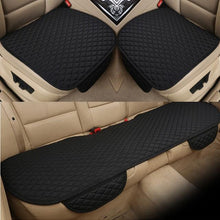Load image into Gallery viewer, Flax Car Seat Cover Front Rear Linen Fabric Cushion Breathable Protector Mat Pad Universal Auto Interior Styling Truck  Car Seat Cushion Breathable Comfort Universal for Most Vehicles Automotive Interior Seat Protector Without Binding Pad Linen Mat Car In
