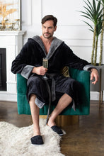 Load image into Gallery viewer, Men’s Robe with Hood – Ultra-Soft Plush Comfort for Everyday Use

