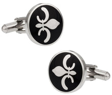 Load image into Gallery viewer, Fleur De Lis Cufflinks in Stainless Steel
