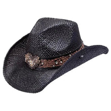 Load image into Gallery viewer, Peter Grimm Flint - Straw Cowgirl Hat
