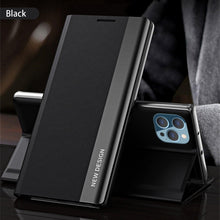Load image into Gallery viewer, Flip Case For iPhone 14 Pro Max 12 13 Mini Luxury Wallet Stand Elegant Cover Phone Magnetic Leather Protective Cover Luxury Red Shockproof Cover with Stand Flip Case
