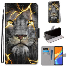 Load image into Gallery viewer, Flip Case For Xiaomi Redmi 9 9A 9C NFC 8 8A Case Leather Silicone Wallet Cover For Xiomi Redmi Note 8 Pro 9 9S 9 Pro Book Cases Premium Leather Magnetic Case Card Slots and Stand Function Protective Case
