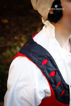 Load image into Gallery viewer, Landsknecht Bodice Flora Red/Black
