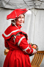 Load image into Gallery viewer, Landsknecht Pellerine Flora Red/Natural
