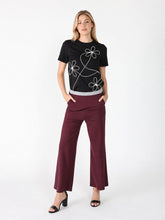 Load image into Gallery viewer, Floral Embroidered Crew Neck Top
