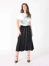 Load image into Gallery viewer, Floral Embroidered Crew Neck Top
