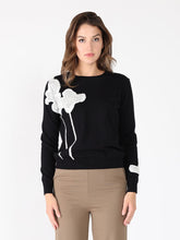 Load image into Gallery viewer, Floral Knitted Pearl Embellishments Sweatshirt
