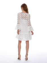 Load image into Gallery viewer, Floral Pattern Sheer Midi Dress
