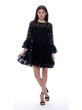 Load image into Gallery viewer, Floral Pattern Sheer Midi Dress
