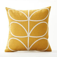 Load image into Gallery viewer, Floral Pillow Cover Linen / Cotton Cushion Cover Home Decorative Pillow Case For Sofa Christmas Party Living Room Flower Pattern Decorative Soft Throw Pillow Case Cotton Linen Floral Cushion Covers 45x45cm
