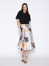Load image into Gallery viewer, Floral Print A-Line Midi Skirt
