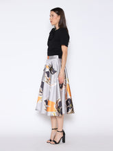 Load image into Gallery viewer, Floral Print A-Line Midi Skirt
