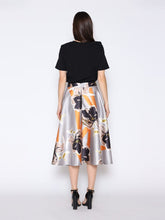 Load image into Gallery viewer, Floral Print A-Line Midi Skirt
