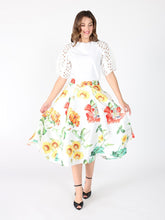 Load image into Gallery viewer, Floral Print A-line Midi Skirt
