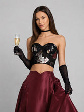 Load image into Gallery viewer, Floral Print Bustier Top

