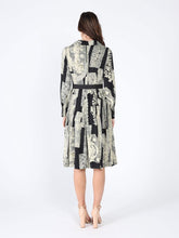 Load image into Gallery viewer, Floral print polyster belt dress

