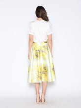 Load image into Gallery viewer, Floral Print Satin A-Line Skirt
