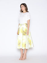 Load image into Gallery viewer, Floral Print Satin A-Line Skirt

