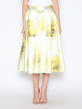 Load image into Gallery viewer, Floral Print Satin A-Line Skirt
