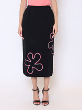 Load image into Gallery viewer, Floral Printed Knit Pencil Skirt
