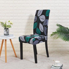 Load image into Gallery viewer, Floral Printing Chair Cover Elastic Anti-dirty Stretch Removable Hotel Banquet Kitchen Seat Case Washable Dining Chair Covering Washable Chair Seat Covers Protector for Dining Room Universal Spandex Solid Chair Slip Covers
