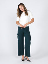 Load image into Gallery viewer, Floral rib neck knit top
