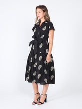 Load image into Gallery viewer, Floral Short Sleeve Belt Dress
