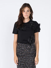 Load image into Gallery viewer, Floral Short Sleeve Round Neck T-shirt

