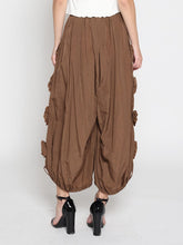 Load image into Gallery viewer, Flower Applique Parachute Pants
