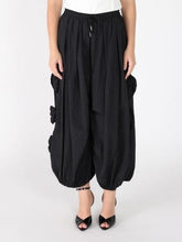 Load image into Gallery viewer, Flower Applique Parachute Pants
