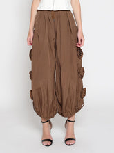 Load image into Gallery viewer, Flower Applique Parachute Pants
