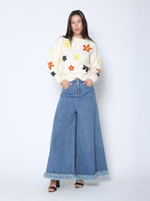 Load image into Gallery viewer, Flower Embroidered Cardigan Sweater
