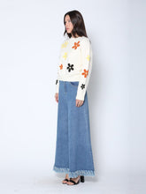 Load image into Gallery viewer, Flower Embroidered Cardigan Sweater
