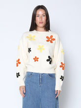 Load image into Gallery viewer, Flower Embroidered Cardigan Sweater
