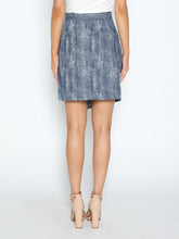 Load image into Gallery viewer, Flower Embroidered Mini Denim Skirt
