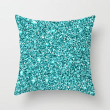 Load image into Gallery viewer, Flower Leaves Pattern Throw Pillow Case Teal Blue Cushion Covers Modern Teal Throw Pillow Covers Ocean Bohemia Decorative Couch Pillow Cases Sea Cotton Linen Decorative Pillowcases
